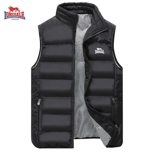 Autumn and Winter Men'S Embroidered High-Quality Cotton Vest Jacket, New Luxury, Casual, Comfortable, Sleeveless Warm down Jacke